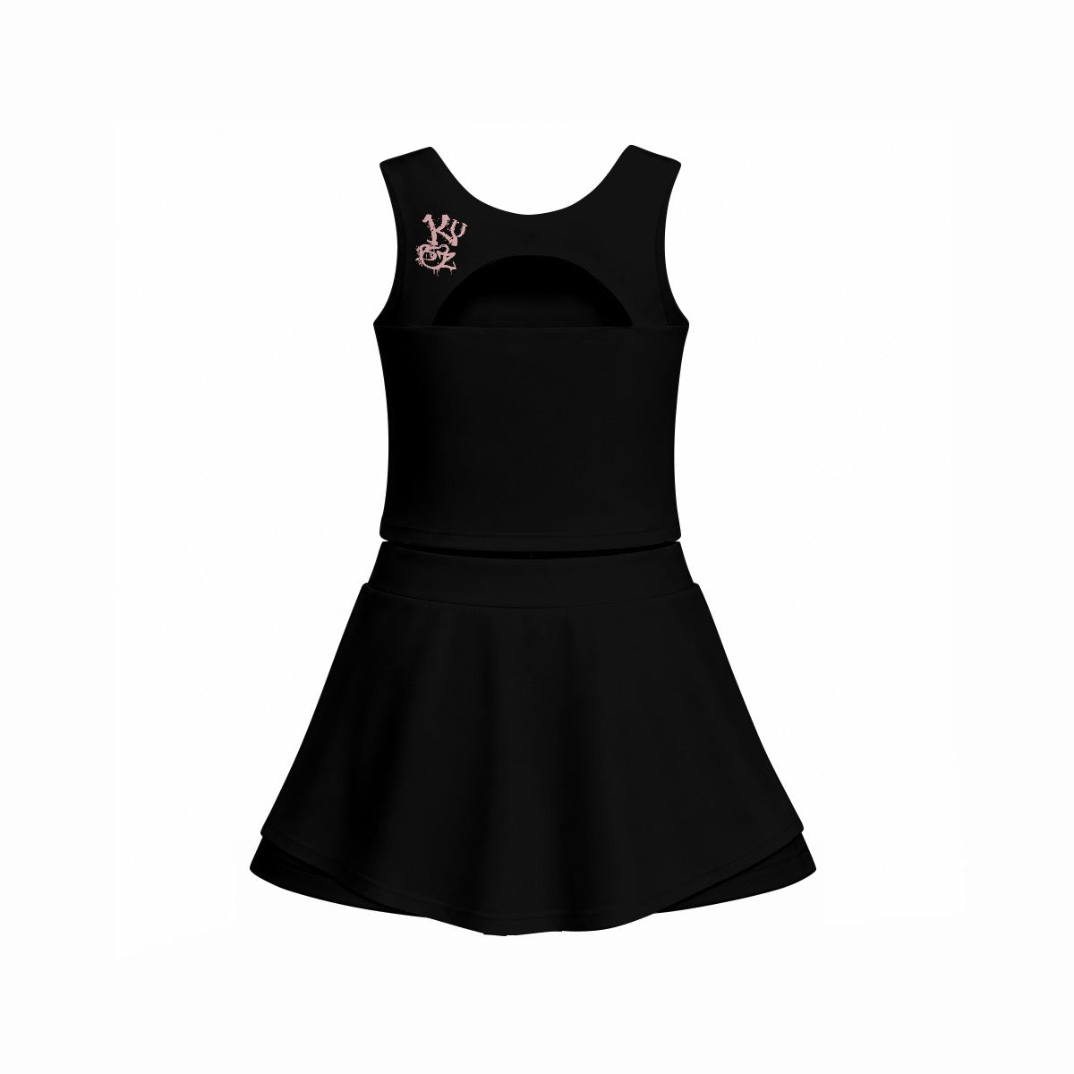 Kubz Girlz Sleeveless Double-Layer Sports Skirt Set